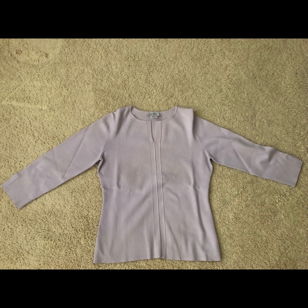 Purple quarter length sweater